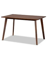 Lois Mid-Century Modern Transitional Fabric Upholstered 5 Piece Dining Set