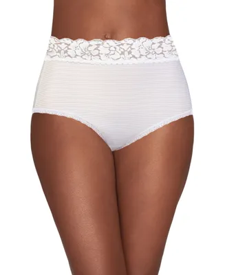 Vanity Fair Flattering Lace Stretch Brief Underwear 13281, also available extended sizes