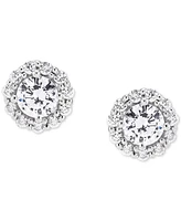 Grown With Love Igi Certified Lab Grown Diamond Halo Stud Earrings (1 ct. t.w.) in 14k White Gold