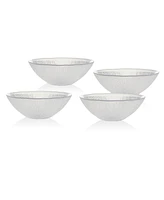 Godinger Crystal Bowls Set of 4 with Swirl Design