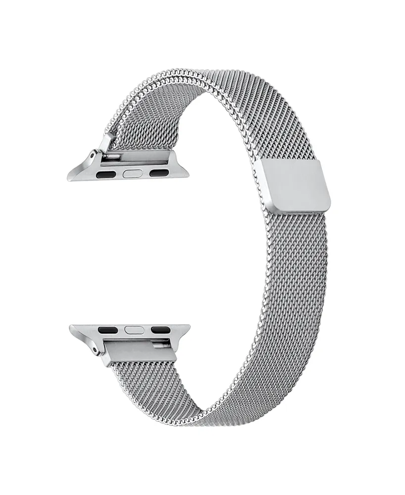 Men's and Women's Silver-Tone Skinny Metal Loop Band for Apple Watch 42mm