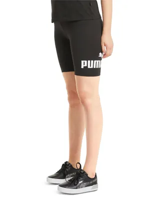 Puma Women's Essential 7" Logo Graphic Bike Shorts