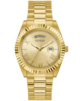 Guess Men's Gold-Tone Stainless Steel Bracelet Watch 42mm