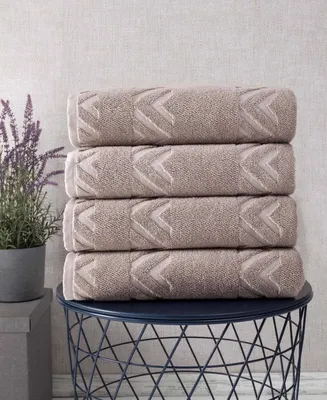 Ozan Premium Home Turkish Cotton Sovrano Collection Luxury 4-Pc. Bath Towel Sets