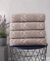 Ozan Premium Home Turkish Cotton Sovrano Collection Luxury 4-Pc. Bath Towel Sets