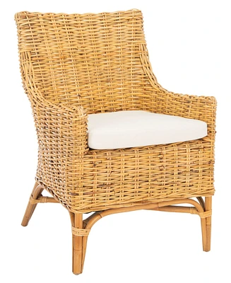 Cristen Rattan Accent Chair with Cushion