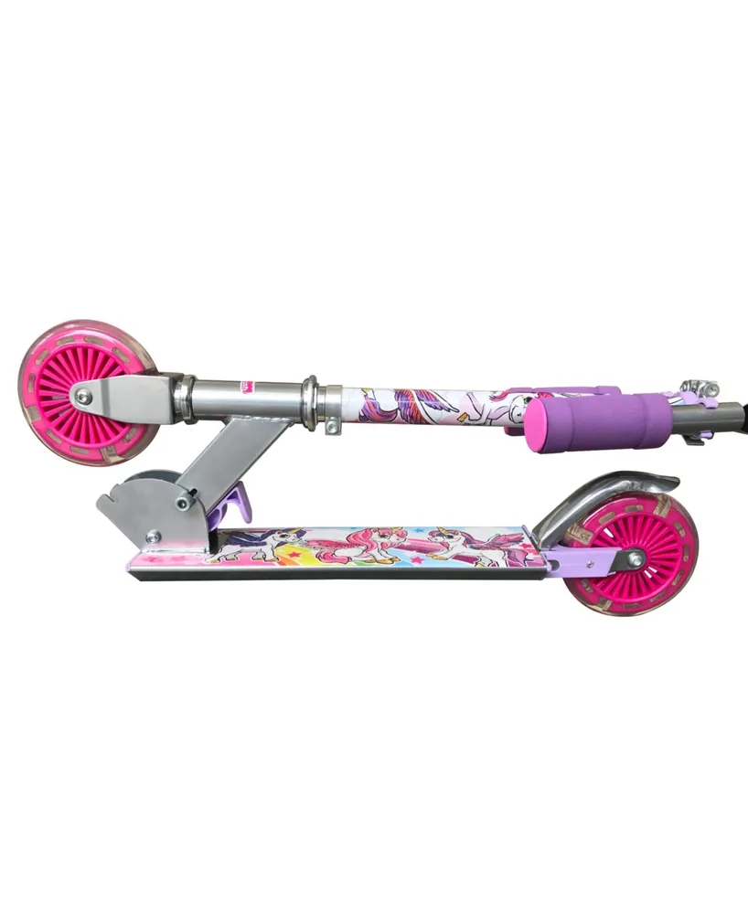 Ozbozz Unicorn Foldable Scooter - Light Up Wheels