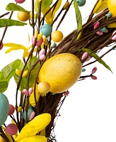 Glitzhome 22"D Easter Egg Wreath