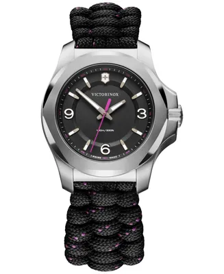 Victorinox Women's I.n.o.x. V Black Paracord Strap Watch 37mm