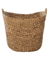 Brown Sea Grass Contemporary Storage Basket, 19 " x 20 " x 18 "
