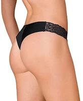 Women's Lace Side Seamless Thong Panty