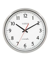 La Crosse Technology 14" Ultratomic Analog Stainless Wall Clock - Silver