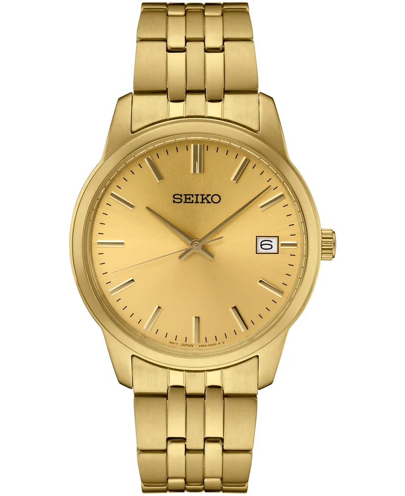 Seiko Men's Essential Gold-Tone Stainless Steel Bracelet Watch 40mm