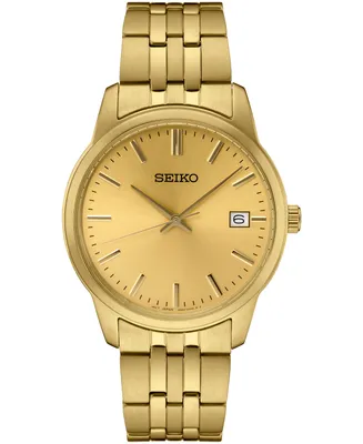 Seiko Men's Essential Gold-Tone Stainless Steel Bracelet Watch 40mm
