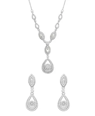 Wrapped In Love Diamond Teardrop Inspired Jewelry In 14k White Gold Created For Macys