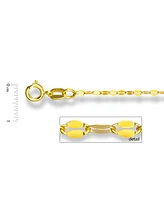 20" Mirror Link Chain (1-1/2mm) in 14K Gold