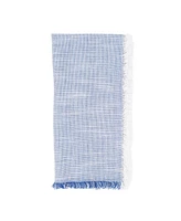 Saro Lifestyle Fringe Napkins with Two-Tone Design, Set of 4, 20" x