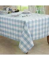 Saro Lifestyle Buffalo Plaid Design Cotton Blend Tablecloth, 70" x