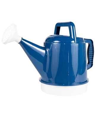 Bloem Deluxe Plastic Watering Can, Classic Blue, 2.5 Gallon