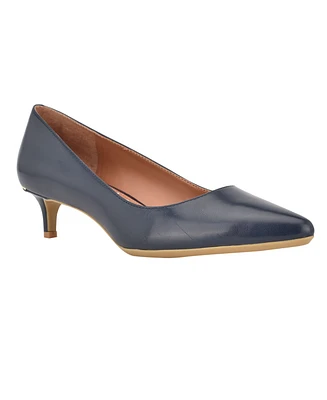 Calvin Klein Women's Gabrianna Pointed Toe Kitten Heel Pumps