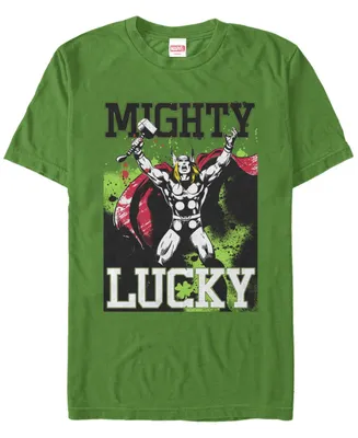Fifth Sun Men's Mighty Luck Thor Short Sleeve Crew T-shirt