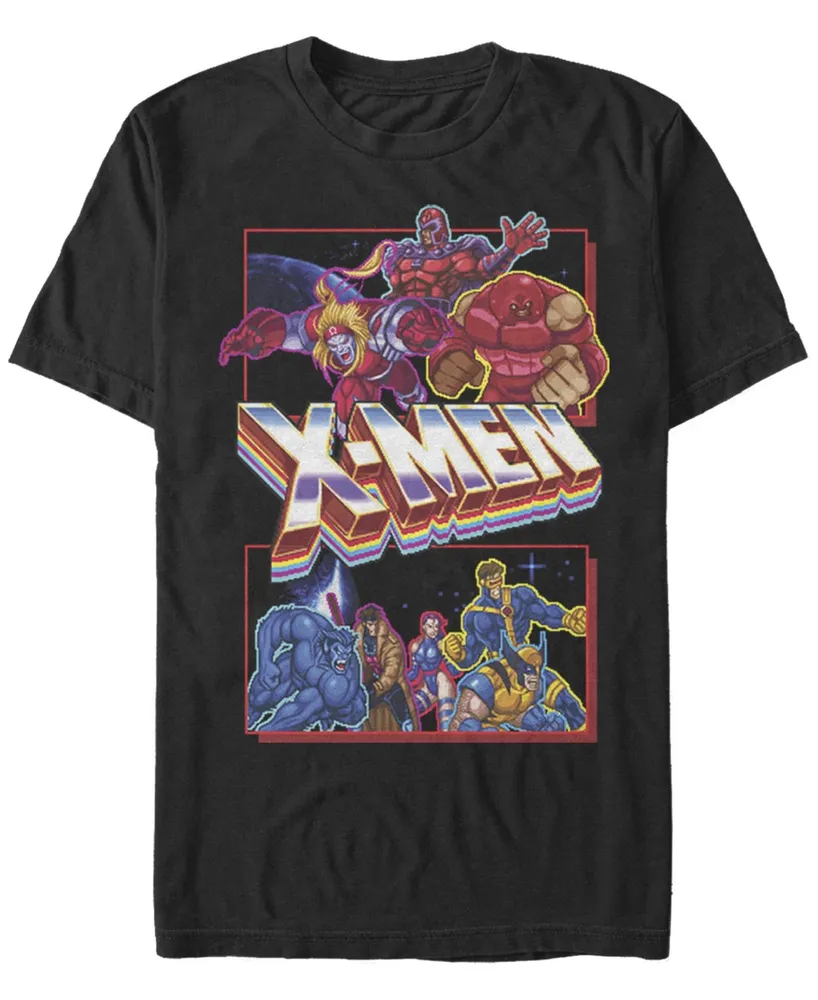 Fifth Sun Men's X-Men Arcade Fight Short Sleeve Crew T-shirt