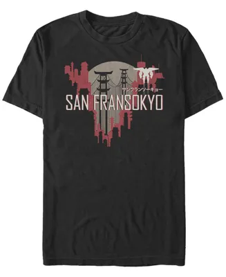 Fifth Sun Men's San Fransokyo Visit Short Sleeve Crew T-shirt