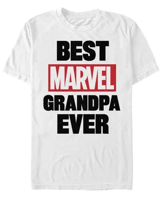 Fifth Sun Men's Best Marvel Grandpa Short Sleeve Crew T-shirt