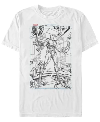 Fifth Sun Men's Ironman Sketch Short Sleeve Crew T-shirt