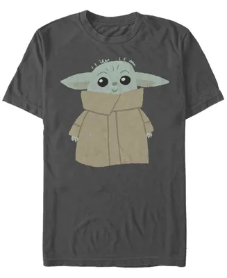 Fifth Sun Men's Blushing Yoda Short Sleeve Crew T-shirt