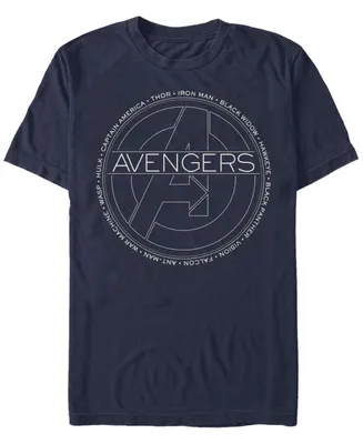 Fifth Sun Men's Avengers Names Short Sleeve Crew T-shirt