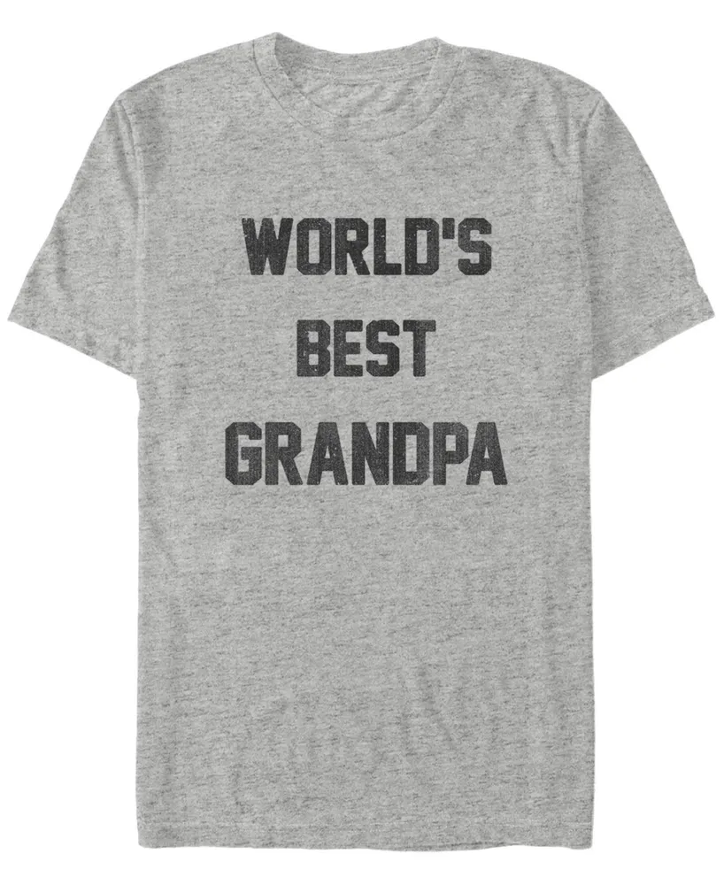 Fifth Sun Men's Worlds Best Grandpa Short Sleeve Crew T-shirt