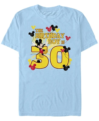 Fifth Sun Men's Mickey Birthday Short Sleeve Crew T-shirt