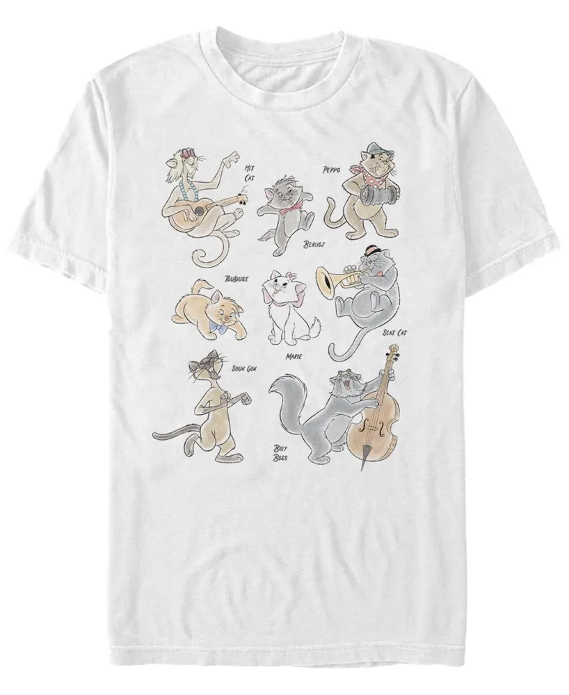 Fifth Sun Men's Aristocats Group Short Sleeve Crew T-shirt