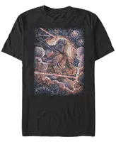 Fifth Sun Men's Painted Starries Short Sleeve Crew T-shirt