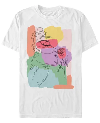 Fifth Sun Men's Drawn Smell Roses Short Sleeve Crew T-shirt
