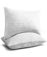 Clara Clark Shredded Memory Foam Pillow, Queen