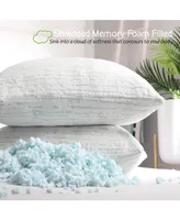 Clara Clark Shredded Memory Foam Pillow, King