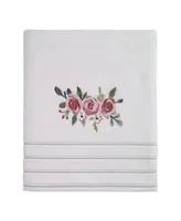 Avanti Spring Garden Peony Embroidered Cotton Bath Towels