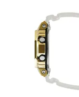 G-Shock Men's Digital White Resin Strap Watch 43mm GM5600SG-9 - Clear, Gold