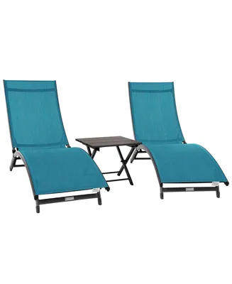Vivere Coral Springs Lounger and Table Set
