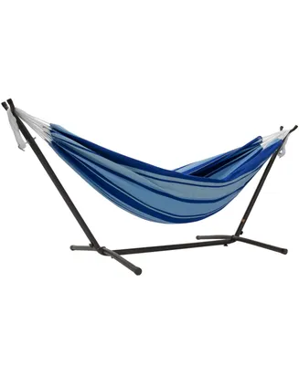 Vivere Cotton Hammock with Stand and Carry Bag