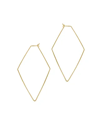 Geometric Hoops Earrings - Yellow Gold