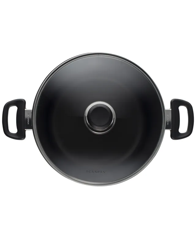 Scanpan Classic 7 qt, 6.5 L, 10.25, 26cm Nonstick Dutch Oven with Lid,  Black