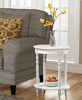 Classic Accents Brandi Oval End Table with Shelf