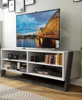 Dellmara Distressed 4 Shelves Television Stand