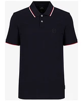 A|X Armani Exchange Men's Contrast Tipped Polo Shirt