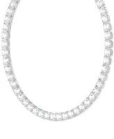 Swarovski Rhodium-Plated Millenia All-Around Necklace, 15" + 2" extender