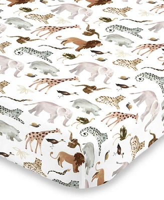 Jungle Friends Super Soft Mini Crib Sheet