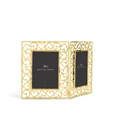 Michael Aram Double Heart Frame Gold 5x7